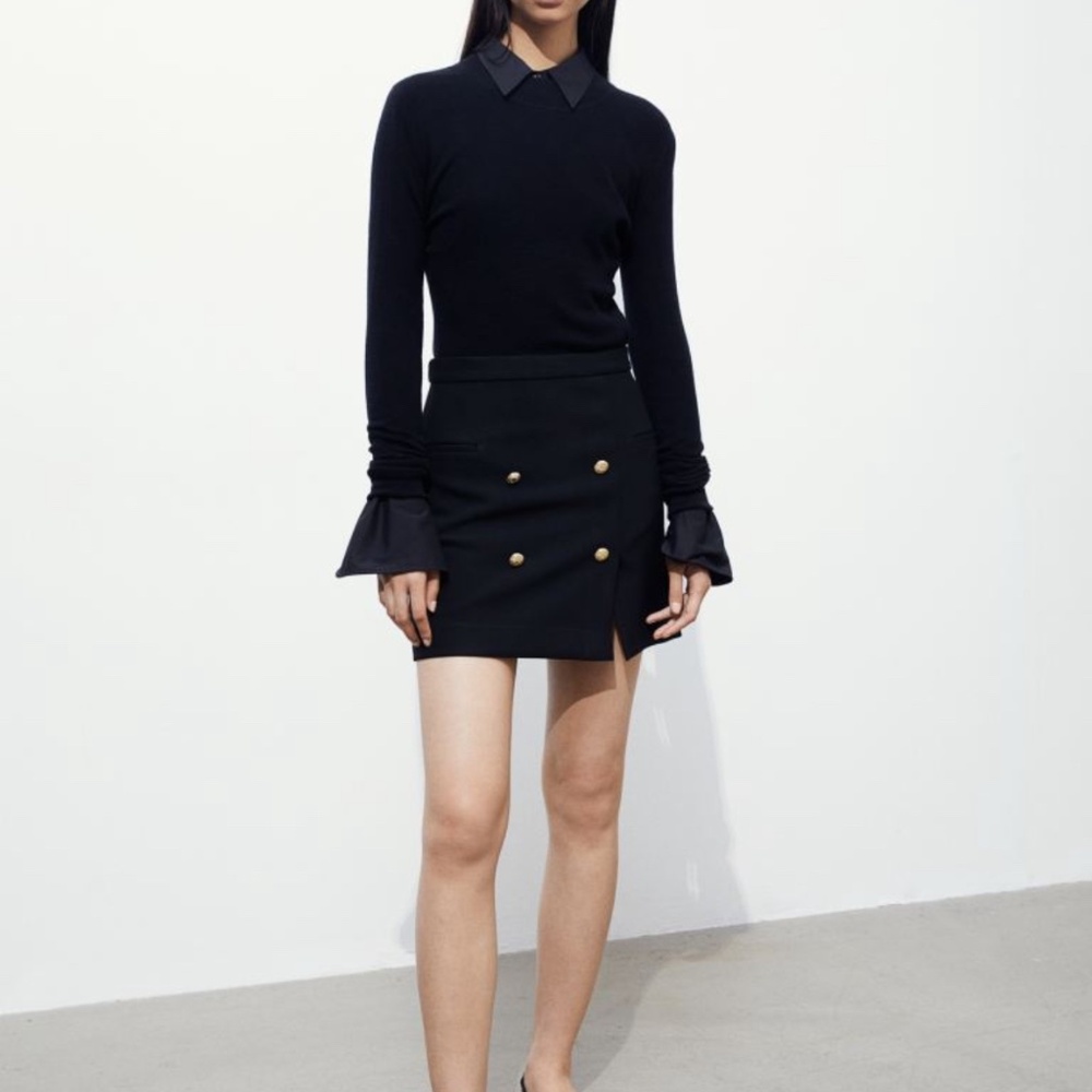 H&M Fitted Woven Skirt NWOT - Picture 3 of 5